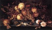 Balthasar van der Ast Still life with Dish of Fruit oil painting artist